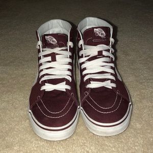 Canvas Burgundy Vans